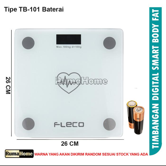 Gambar Timbangan Badan Digital Body Fat Monitor with App Smart Weight Scale - TB101-baterai dari RumaHome Store undefined Tokopedia