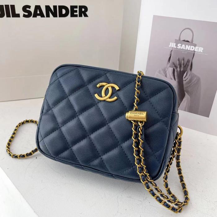 Gambar CHANE£ Mini Camera Case 5809 (BagOnly+FreeDustBag+BubbleWrap) - Caviar Navy dari Tassayaofficial undefined Tokopedia