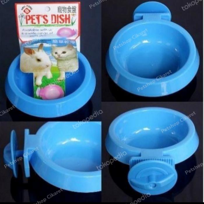 Gambar Tempat Makanan Jepit Gantung Kelinci Hamster/Easy pet Dish/Small dari Petshop Cikaret undefined Tokopedia