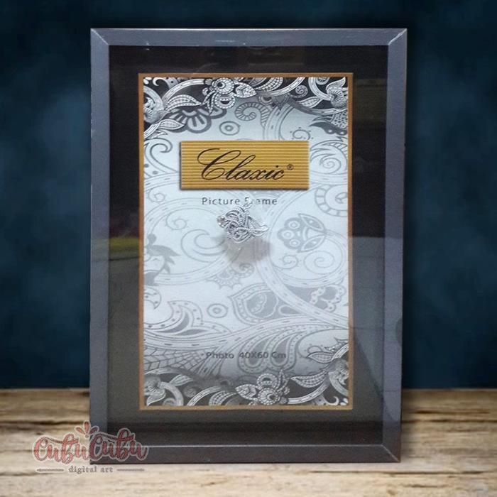 Gambar Bingkai Foto 40x60 16R A2 Frame Pigura Minimalis Putih Hitam - Hitam dari Cubucubu.id undefined Tokopedia