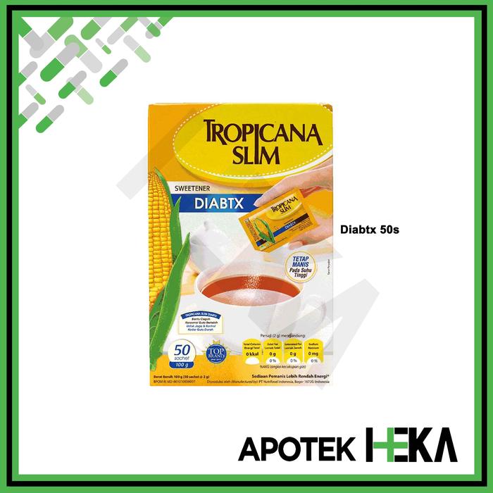 Gambar Tropicana Slim Classic / Diabtx - Pemanis Gula Diabetes - Diabtx 50s dari Apotek Heka Bekasi undefined Tokopedia