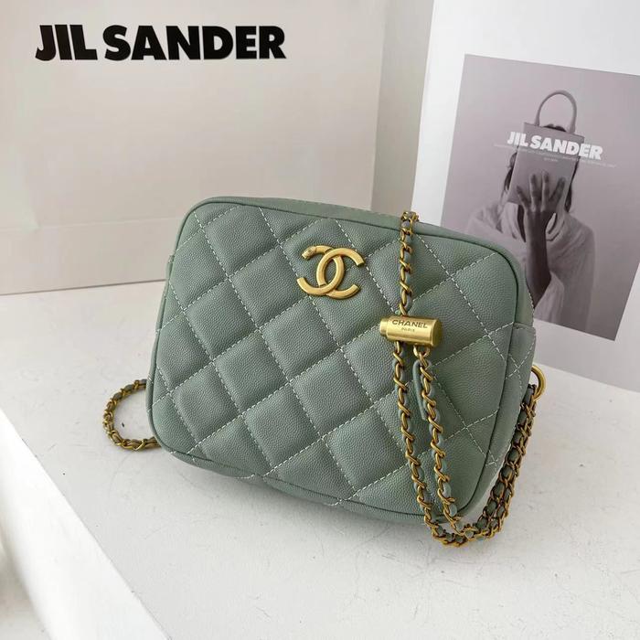 Gambar CHANE£ Mini Camera Case 5809 (BagOnly+FreeDustBag+BubbleWrap) - Caviar green dari Tassayaofficial undefined Tokopedia