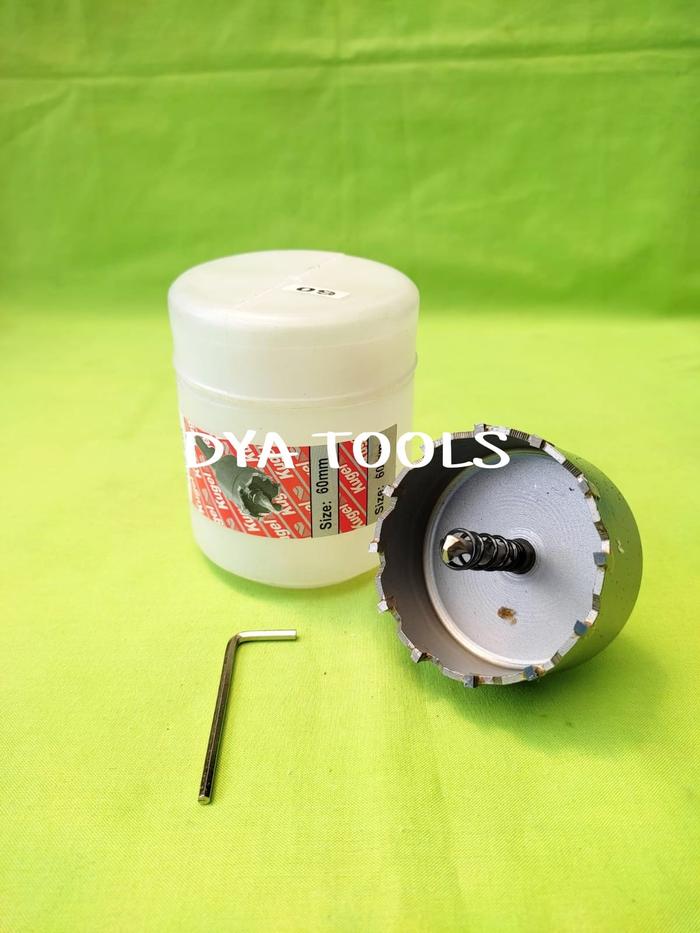 Gambar HOLE SAW TCT KUGEL 55-100 MM - MATA BOR STAINLESS STEEL ORIGINAL - 60mm dari DYA TOOLS undefined Tokopedia