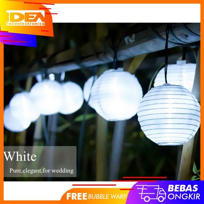 Gambar Lampu Hias Dekorasi Lampion Solar Power Garden Lamp 20 LED 5 Meter dari indoelectronica undefined Tokopedia