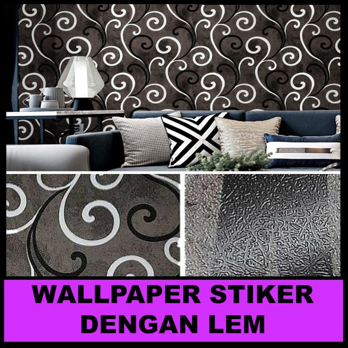Gambar PROMO ! Paket Isi 5 Roll Wallpaper Stiker Dinding Motif Batik / HW - BATIK TRIBAL dari homes wallpaper undefined Tokopedia