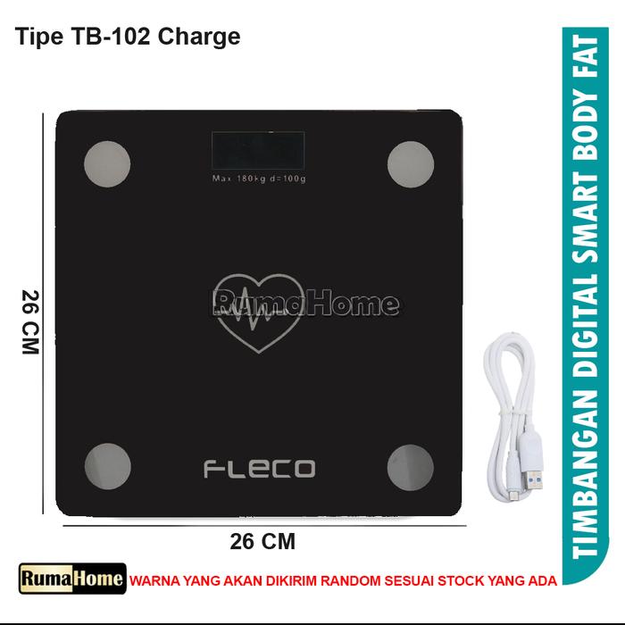 Gambar Timbangan Badan Digital Body Fat Monitor with App Smart Weight Scale - TB102-charge dari RumaHome Store undefined Tokopedia