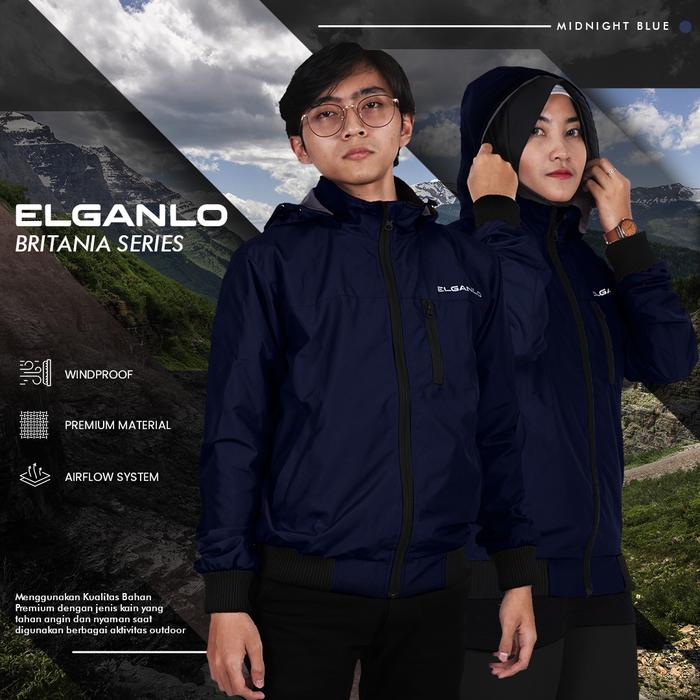Gambar ELGANLO - Jaket Kapelan Pria Wanita Windproof Cowok Outdoor Bomber RIB - Biru, XXXL dari ELGANLO undefined Tokopedia