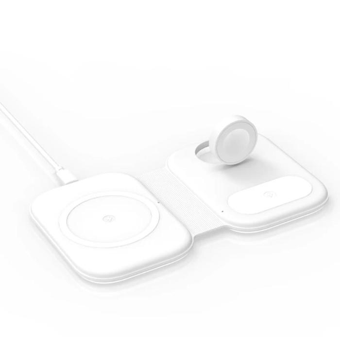 Gambar Elavo 3 IN 1 Wireles Charging Kompatibel Untuk Apple Watch Series 10 9 8 7 6 5 4 3 2 1 SE Charger iWatch Untuk Hp Iphone 12 11 X samsung Universal - Putih, Charging Only dari WOOSH Official undefined Tokopedia