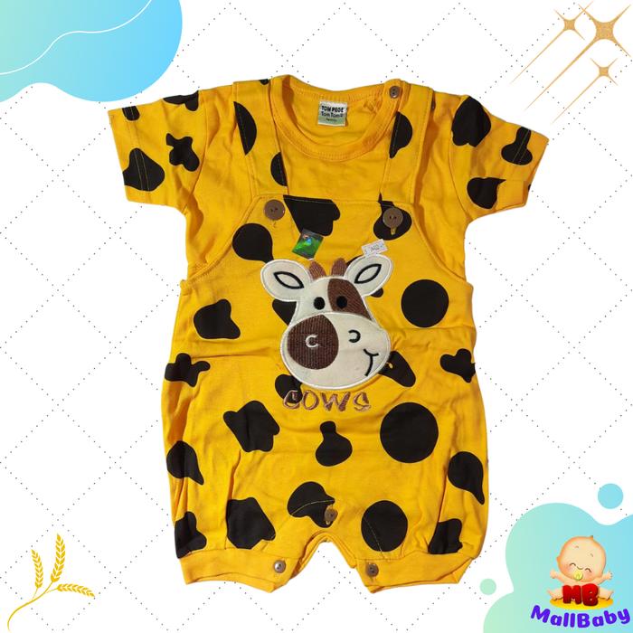 Gambar Baju Bayi Laki Laki 0-6 Bulan Baju Kodok Bayi Laki Laki 6-12 Bln Cow - Cow Kuning dari Mall-Baby undefined Tokopedia