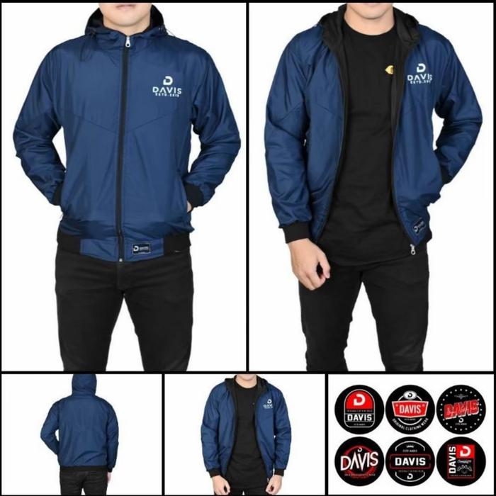 Gambar Jaket parasut pria windrunner running original - Navy, L dari OnD Berkah undefined Tokopedia