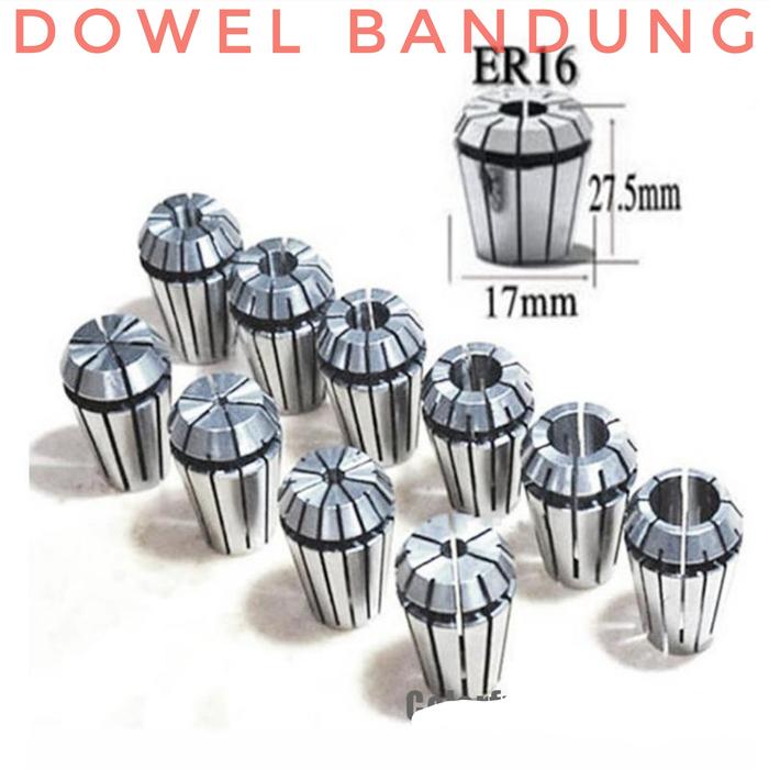 Gambar ER16 Collet CNC Router Collet ER 16 - 1 MM dari DOWEL BANDUNG undefined Tokopedia