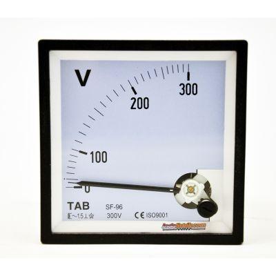 Gambar Voltmeter AC Analog 96x96 TAB Volt Meter - Kualitas Terjamin - 300V AC dari INDOLISTRIK undefined Tokopedia