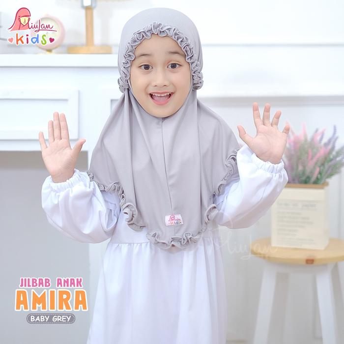 Gambar Jilbab Anak Amira - baby grey dari MIULAN HOUSLET undefined Tokopedia