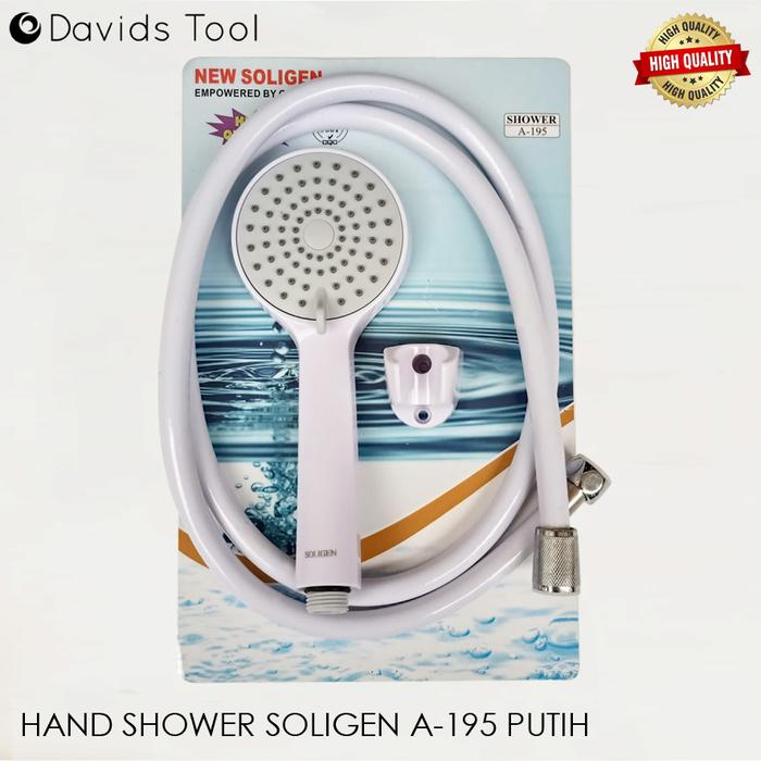 Gambar Hand Shower Head Kepala Sower Mandi Set Soligen A195 - Putih dari DAVIDS TOOL undefined Tokopedia