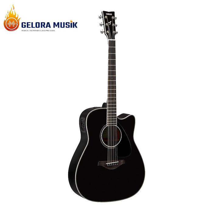 Gambar Gitar Akustik Elektrik Yamaha FGX830C - BL dari Gelora Musik Serpong undefined Tokopedia