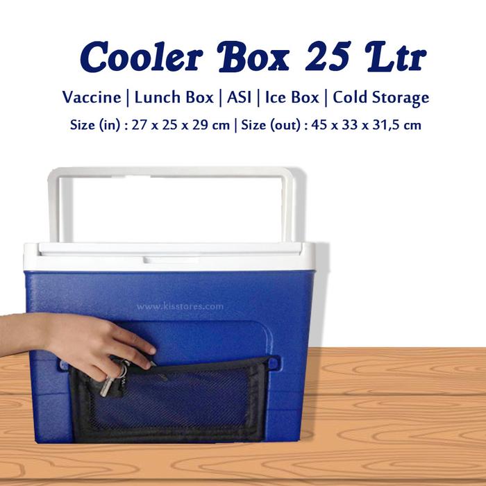Gambar Cooler Box Giant 25 Liter + thermometer digital / cooler box vaksin - COOLBOX ONLY, Pacing standar dari kisstores_NEW undefined Tokopedia