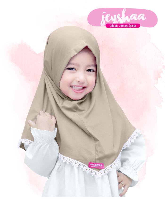 Gambar Jilbab Cutemoslem Jeyshaa- Jilbab Jersey Anak M - Mocca, M dari Cutemoslem Store undefined Tokopedia