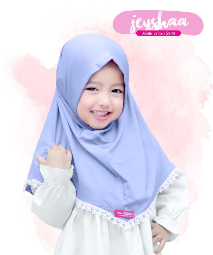 Gambar Jilbab Cutemoslem Jeyshaa- Jilbab Jersey Anak M - Ungu muda, M dari Cutemoslem Store undefined Tokopedia