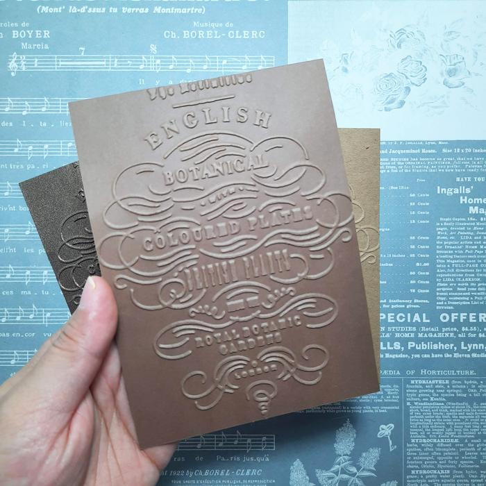 Gambar Emboss Paper - ENGLISH BOTANICAL Embossing Folder Kertas Motif Timbul - No. 4 dari Nickraft undefined Tokopedia