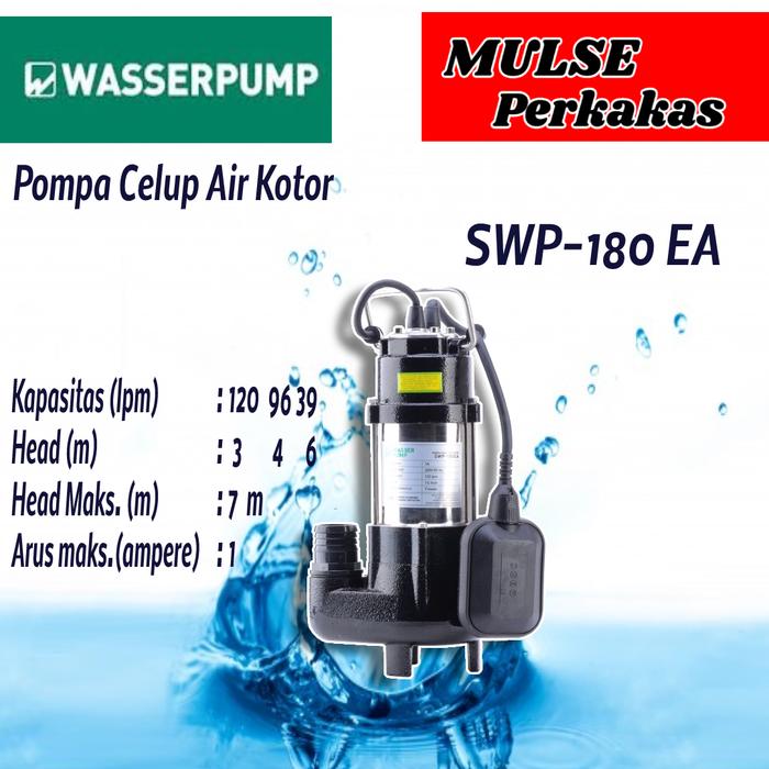Gambar Pompa Air (Pompa Celup) Air Kotor SWP-180EA Wasser dari MULSE PERKAKAS undefined Tokopedia