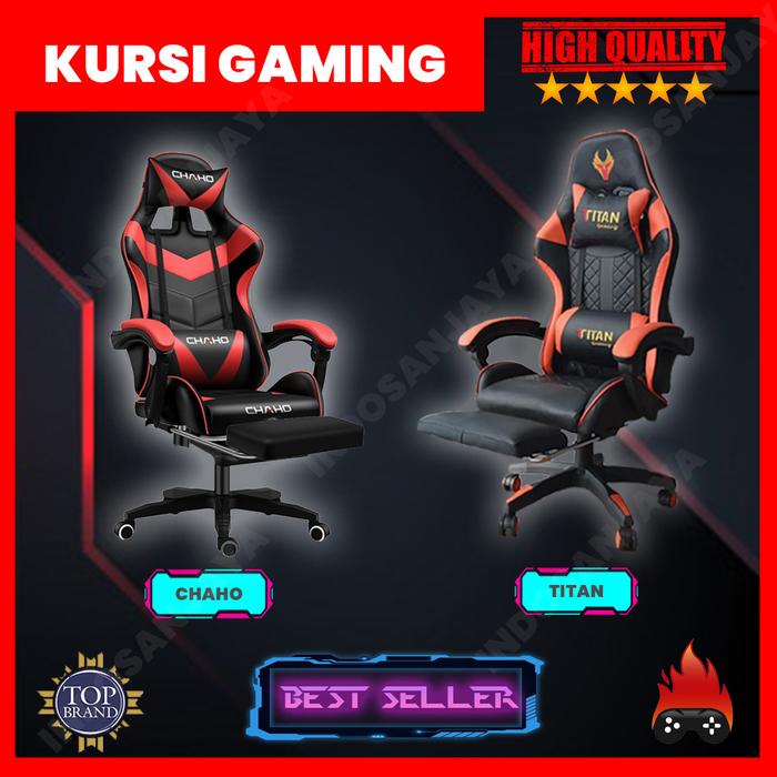 Gambar Kursi Gaming - Kursi Game - Gaming Chair - Chaho / Titan Murah Geming - KATALOG, PACKING KARGO dari Indosanjaya undefined Tokopedia