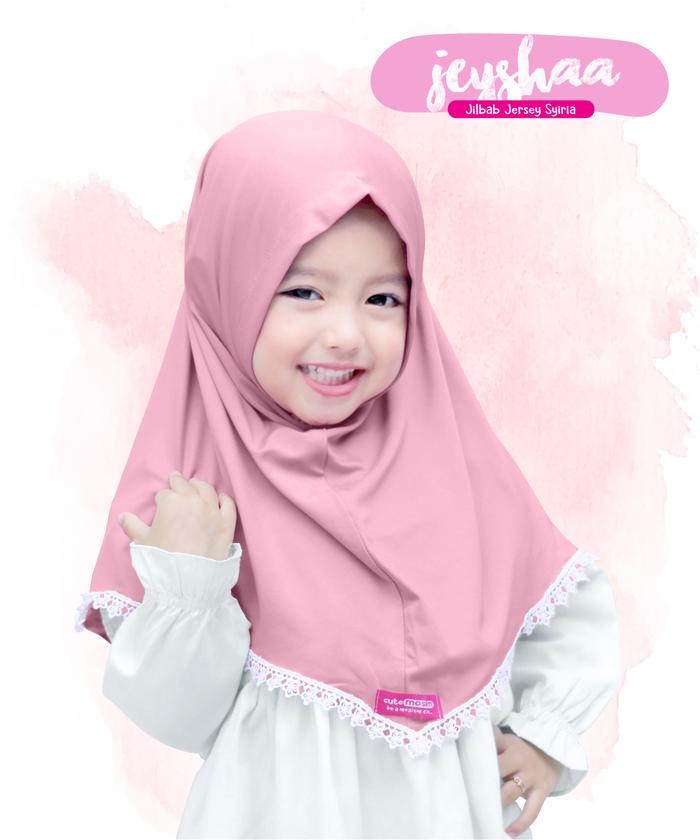 Gambar Jilbab Cutemoslem Jeyshaa- Jilbab Jersey Anak M - Dusty pink, M dari Cutemoslem Store undefined Tokopedia