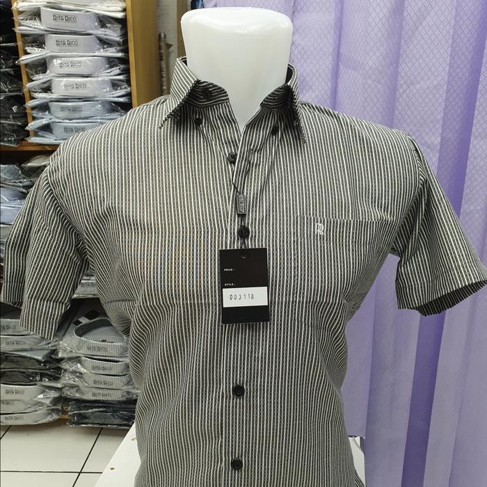 Gambar Kemeja Pria RITA RICCI lengan pendek motif RR3118 SLIM fit - 14.5 dari Vittorio Fashion undefined Tokopedia
