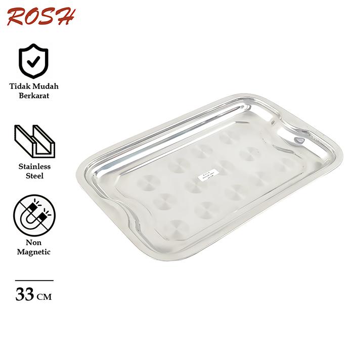 Gambar ROSH Nampan Datar Dollar Tray ROS-PR-DLT - 33 CM dari Rosh Kitchen undefined Tokopedia