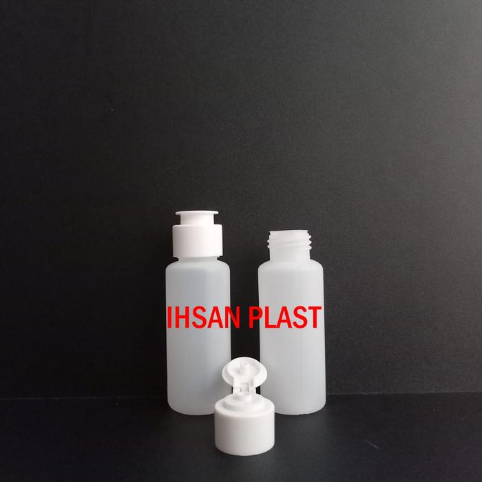 Gambar BOTOL YL 60 ML NATURAL FLIPTOP JAMUR - Putih dari Ihsan Plast undefined Tokopedia
