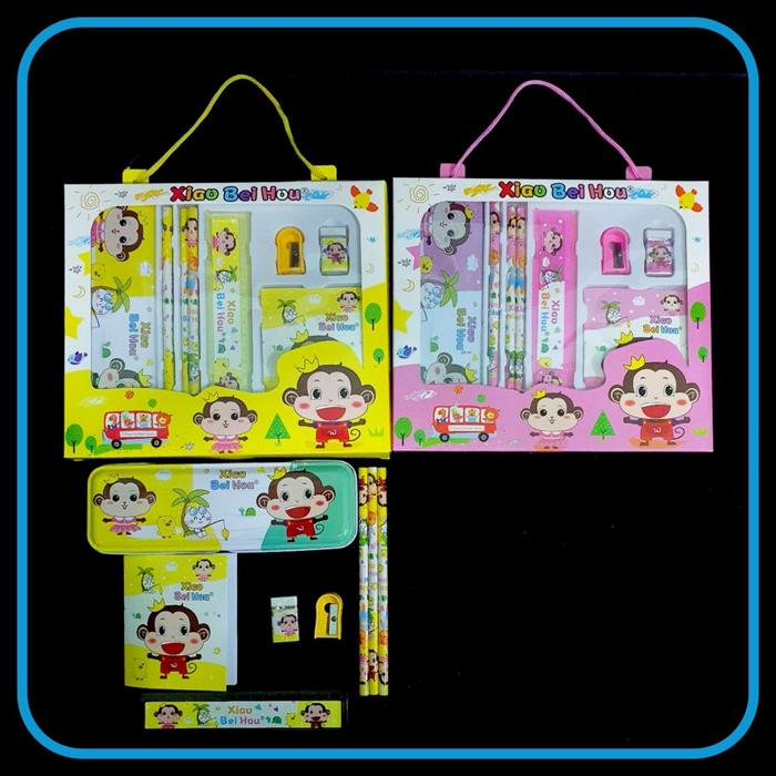 Gambar BOS Set Alat Tulis Fancy Set/Stationery Set/Paket Anak Sekolah/Hadiah - Biru dari BOS Brother Online Stationery undefined Tokopedia