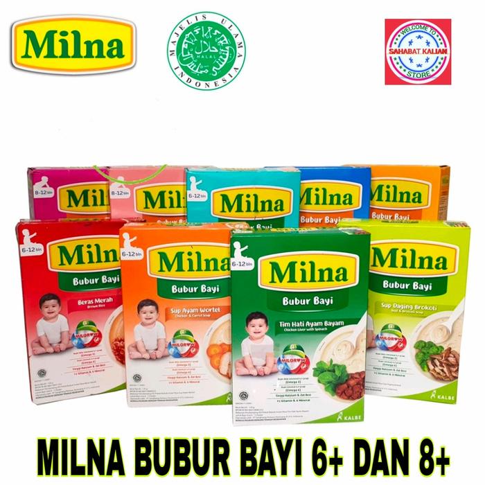 Gambar MILNA BUBUR BAYI 6+ DAN 8+ 120GRAM - 6+ PISANG dari SAHABAT KALIAN SHOP undefined Tokopedia