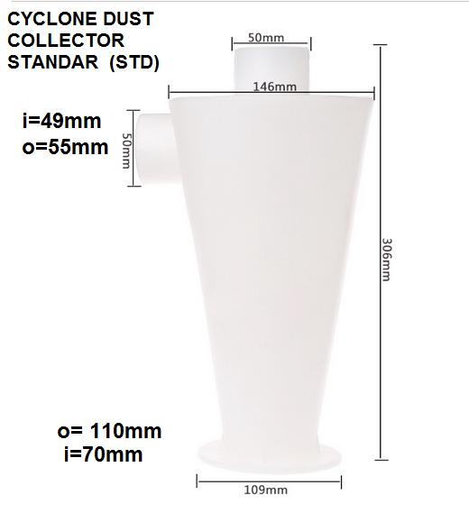 Gambar Dust Collector Industrial Extractor Woodworking Cyclone Vacuum Cleaner - Standar dari KRstorex undefined Tokopedia