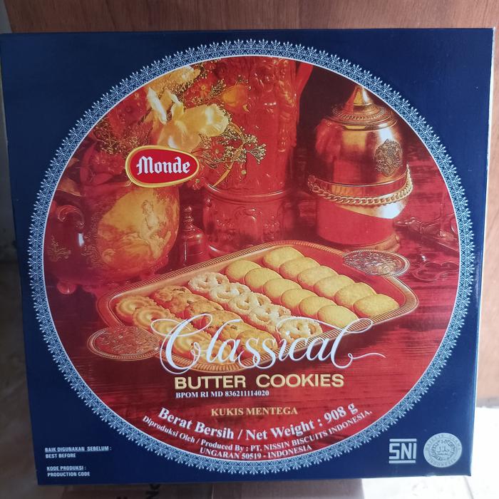 Gambar monde classical cookies 908gr | biskuit kaleng | kue kaleng lebaran dari MRA54 undefined Tokopedia