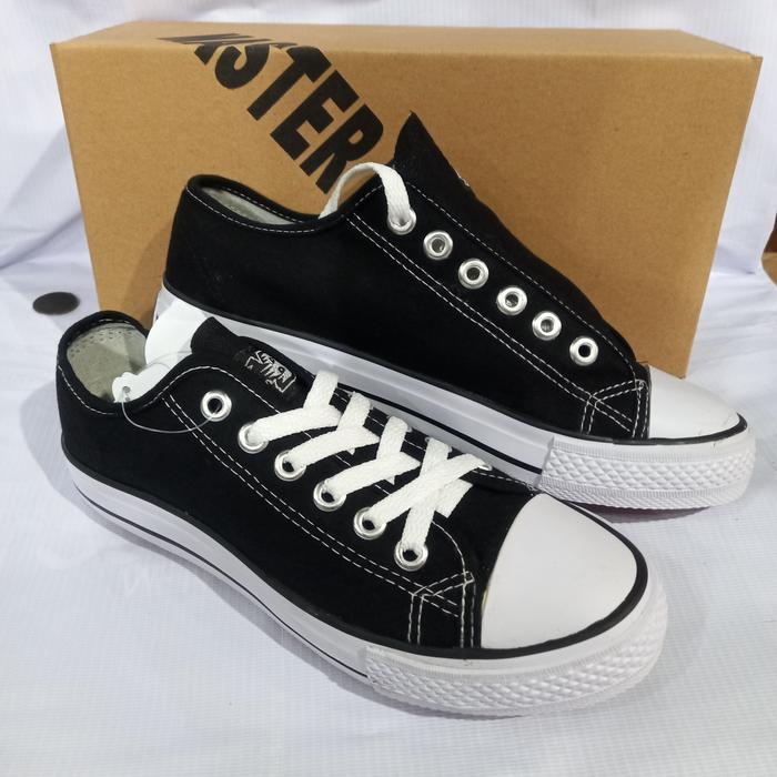 Gambar sepatu sekolah warior pendek Merk NB MB master basket original - Hitam, 35 dari Kizia shoes undefined Tokopedia
