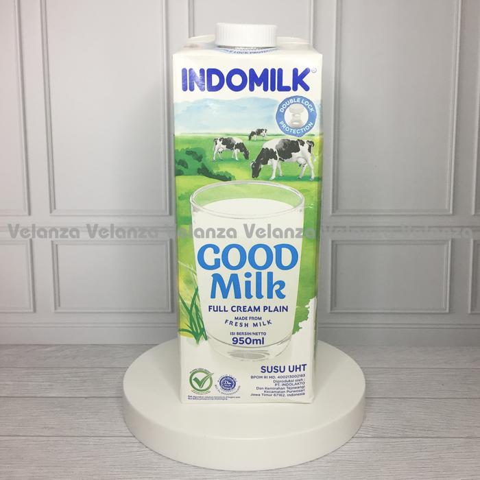 Gambar Susu UHT Indomilk Full Cream 1000 ml/950 ml (1 liter) Plain/Coklat - Plain dari Velanzaa undefined 4 Tokopedia