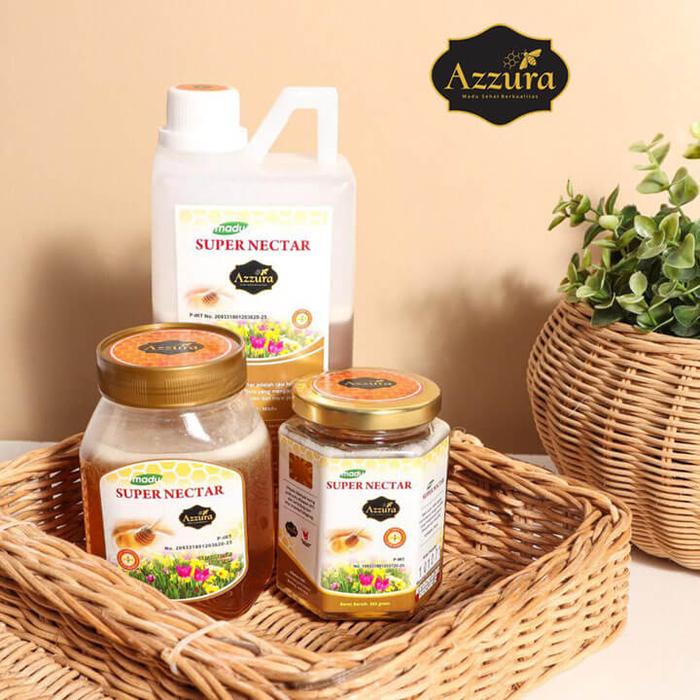 Gambar Madu Murni Azzura | Madu Asli Super Nectar | Madu Azzura 100% Murni - Botol 350 Gram dari Zalvaro Shop undefined Tokopedia