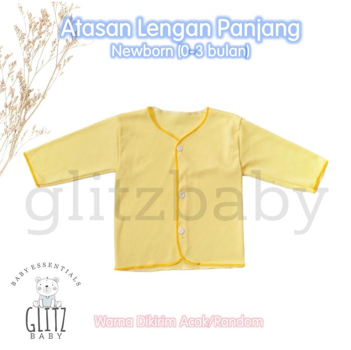 Gambar Baju atasan bayi newborn lengan panjang 0-3 bulan Katun GlitzBaby - Random dari glitzaksesoris undefined Tokopedia