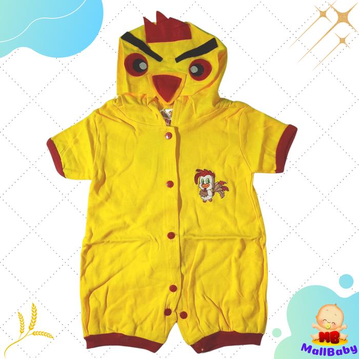 Gambar Baju Bayi Laki Laki 0-6 Blan Jumper Bayi Perempuan Karakter Hewan Lucu - Chicken dari Mall-Baby undefined Tokopedia