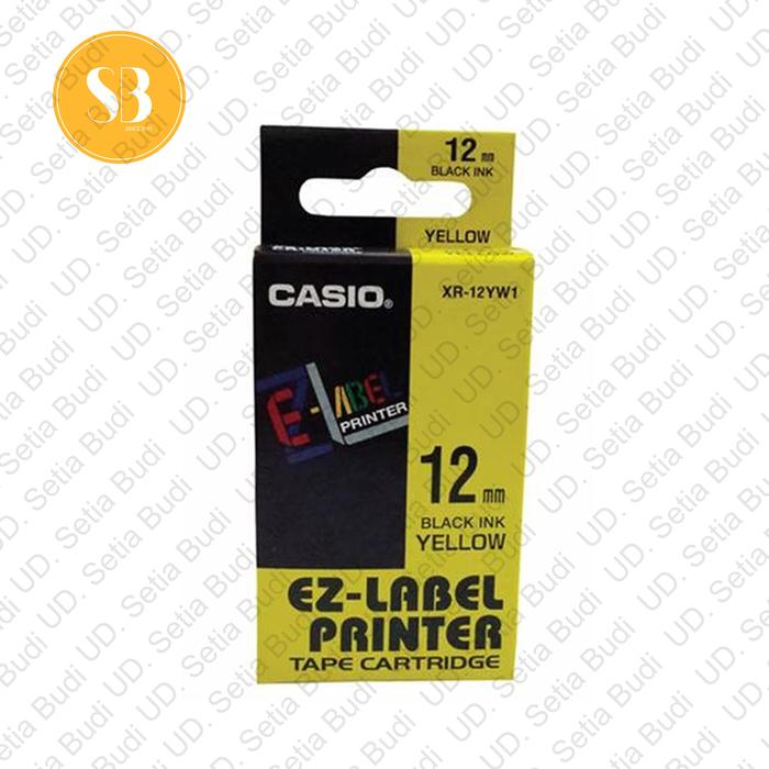 Gambar CASIO EZ-Label 12mm Tape Asli - Kuning dari U.D. Setia Budi undefined Tokopedia