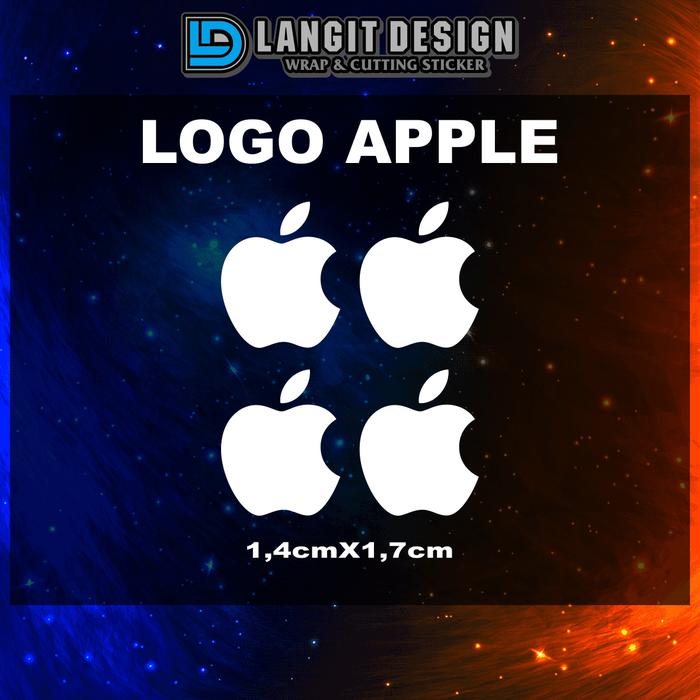 Gambar Stiker logo apple iphone - Small, Merah dari LANGITNESIA undefined Tokopedia