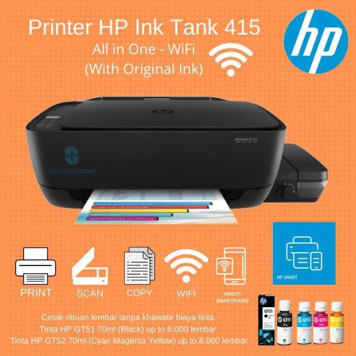 Jual Printer HP Ink Tank 415 All-in-One / Print, Scan, Copy, Wireless - HP  415 - Jakarta Selatan - Skycom88 | Tokopedia