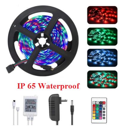 Gambar Lampu LED STRIP RGB Waterproof REMOTE+ ADAPTOR+MODUL Complete Lengkap dari SNW JAYA undefined Tokopedia