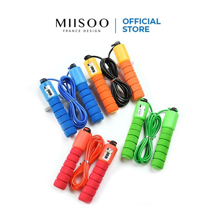 Gambar MIISOO Jump Rope Skiping Soft Handle with Counter / Tali Lompat skipping 287cm - Random dari MIISOO undefined Tokopedia