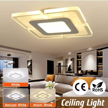 Gambar Lampu Plafon Modern 60W / Lampu Gantung Kotak Nordik LED Akrilik - 3 color dari SureSun undefined Tokopedia