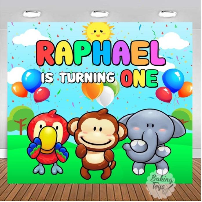 Gambar Banner Flexi Hiasan Dinding Birthday/ Backdrop - Balita Baba Lili Tata - 1x1m dari Bakingtoys undefined Tokopedia
