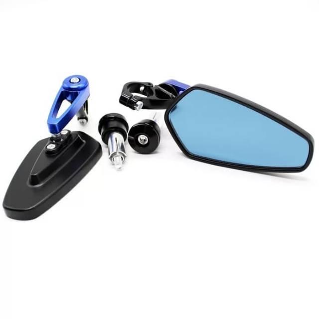 Gambar Spion Jalu Stang Setang Mirror Model Oval Rizoma Universal Motor - Hitam dari AMS variasi_NEW undefined 5 Tokopedia