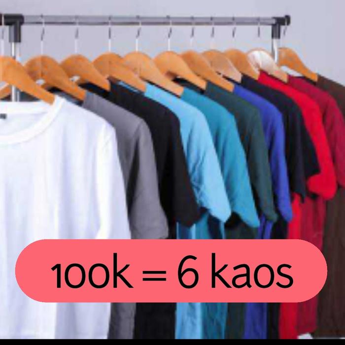 Kaos Polos Murah Meriah