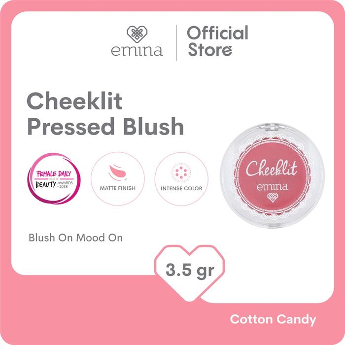 Gambar Emina Cheek Lit Pressed Blush 3.5 gr - Blush On - 02. Cotton Cand dari dianarianingsih undefined Tokopedia