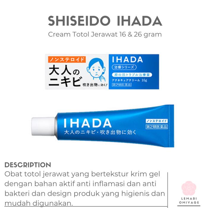 Gambar Shisedo Ihada cream totol jerawat - 26 dari Lemari omiyage undefined Tokopedia