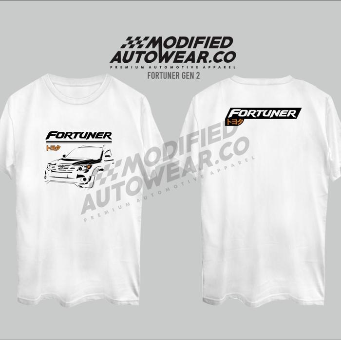 Gambar Kaos otomotif fortuner gen 2 | modified - Putih, S dari Modified Autowear Id undefined Tokopedia